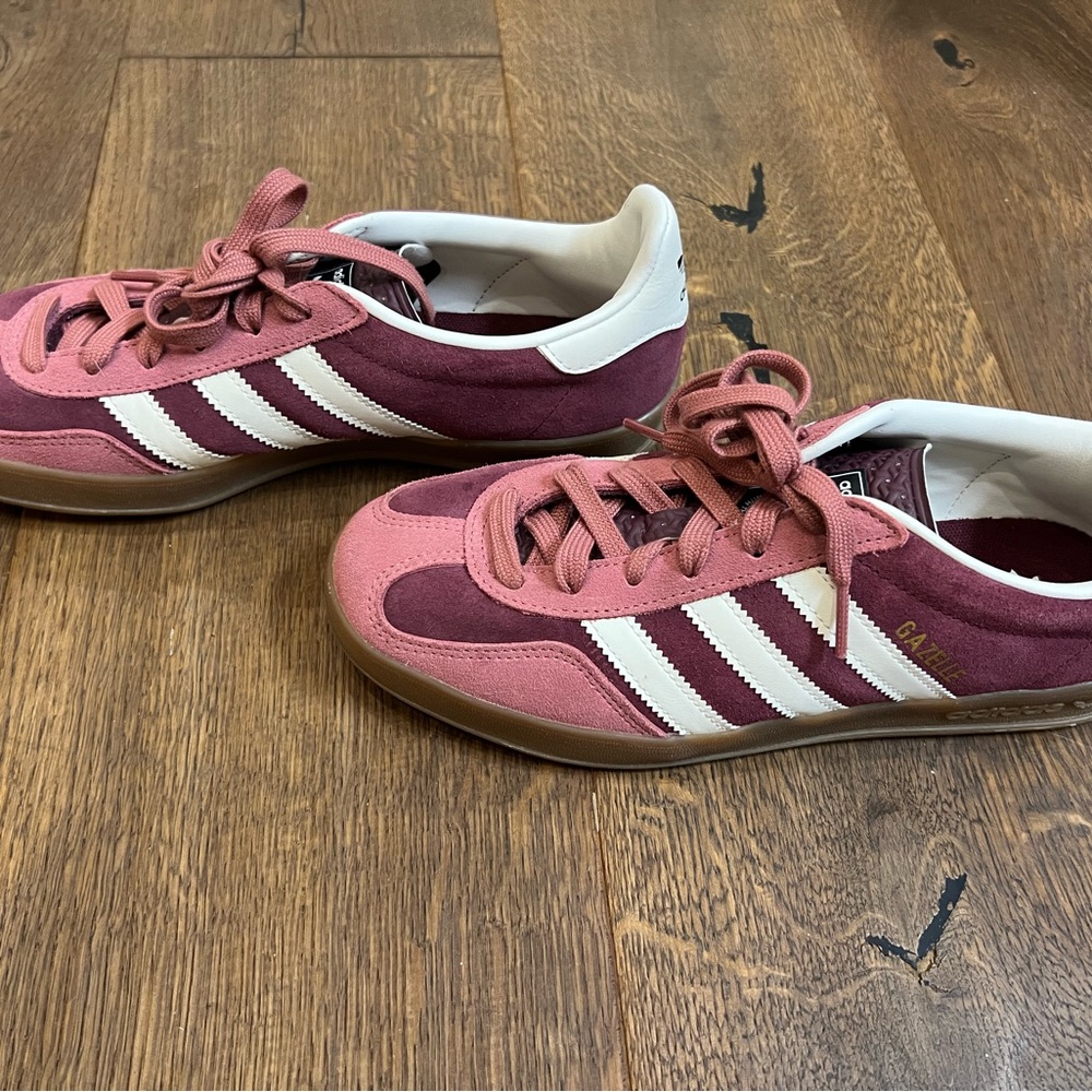 adidas Women's Athletic Shoes in Burgundy and White